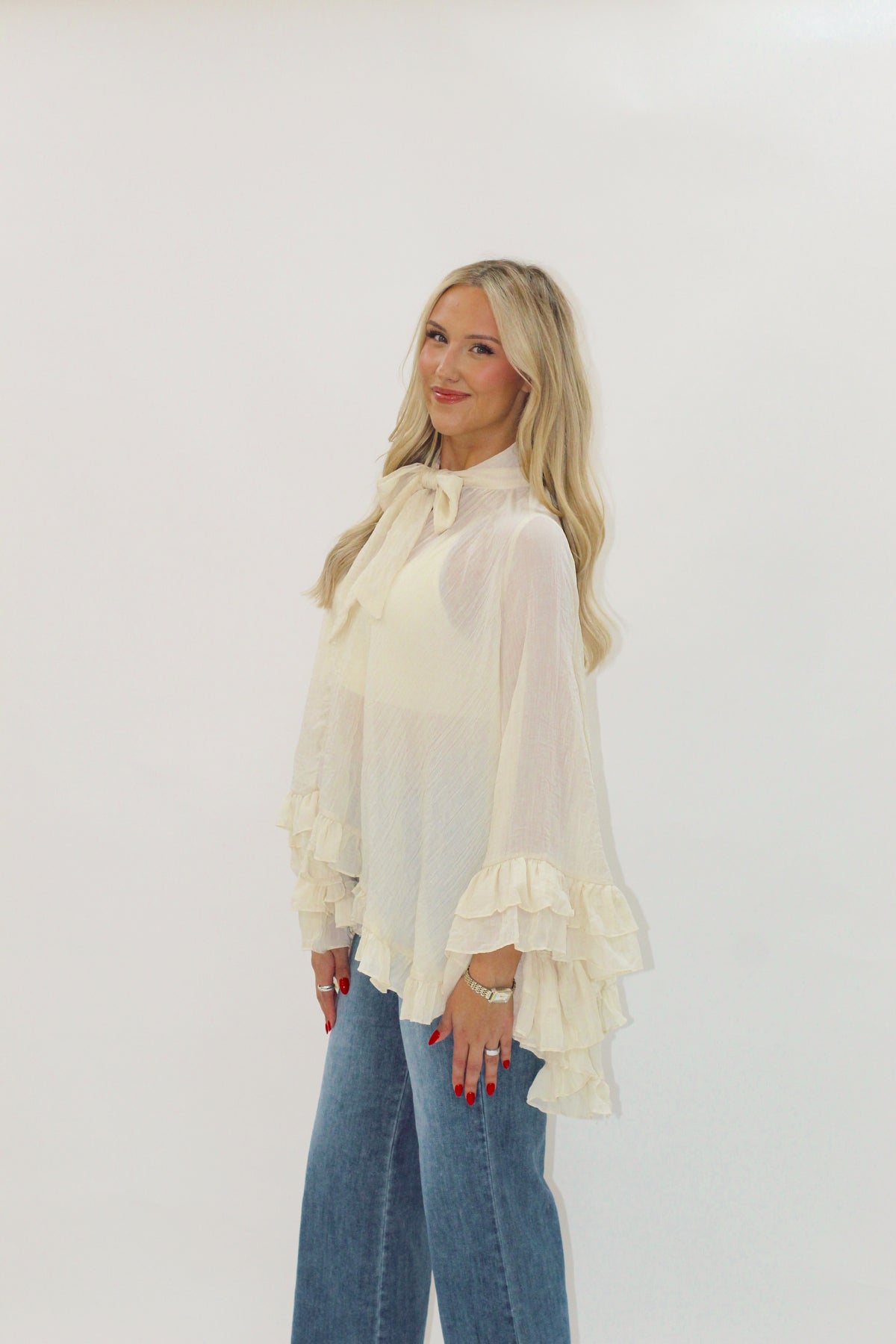 Ponyo Tie Neck Top
