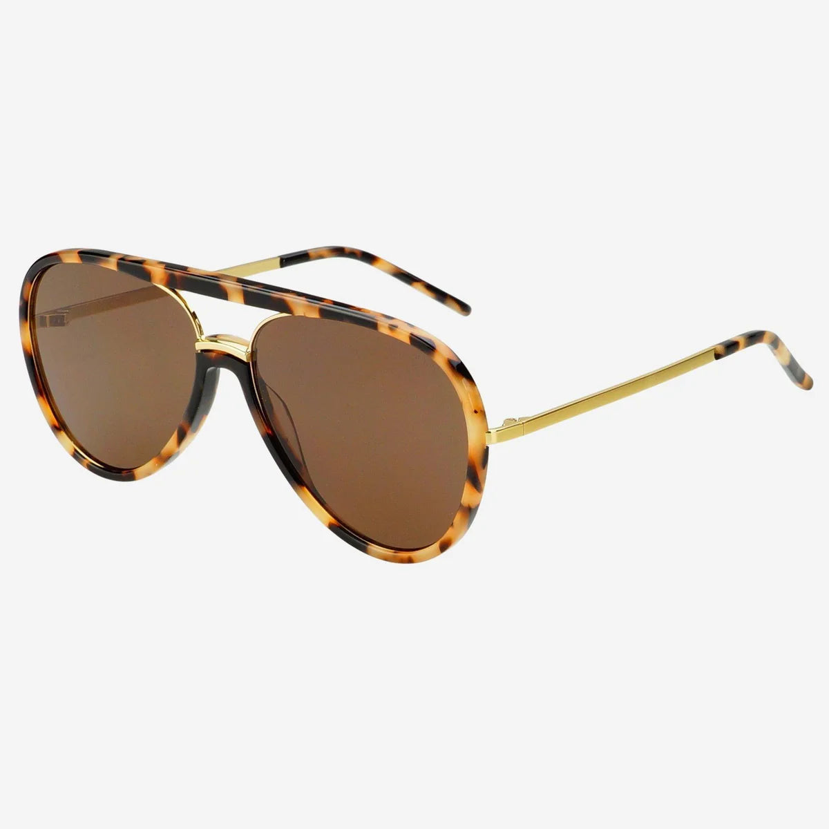 FREYERS Shay Aviator - Tortoise / Solid Brown