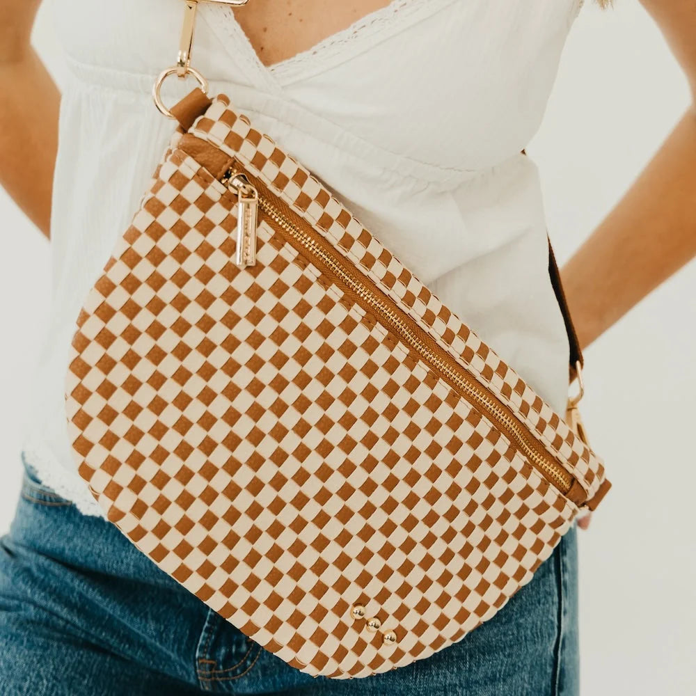 Western Woven Bum Bag - Brown