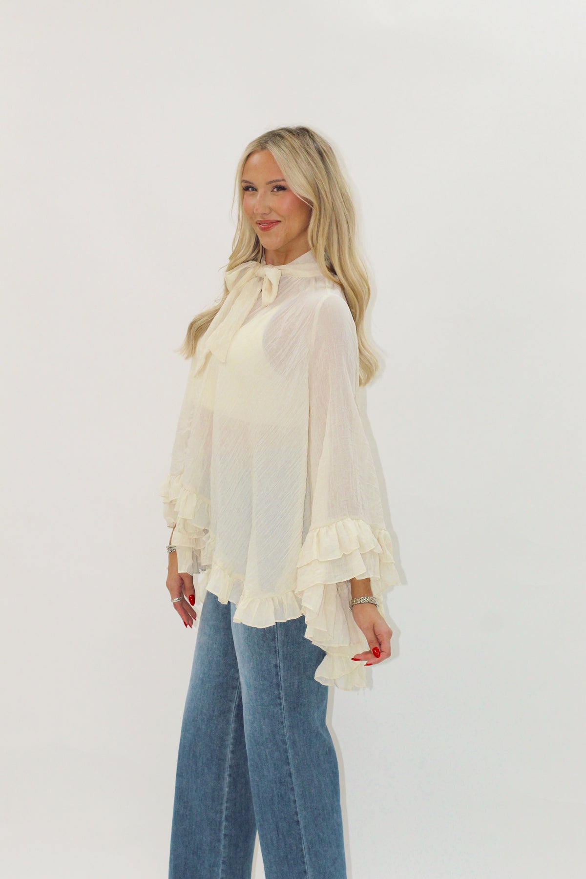 Ponyo Tie Neck Top
