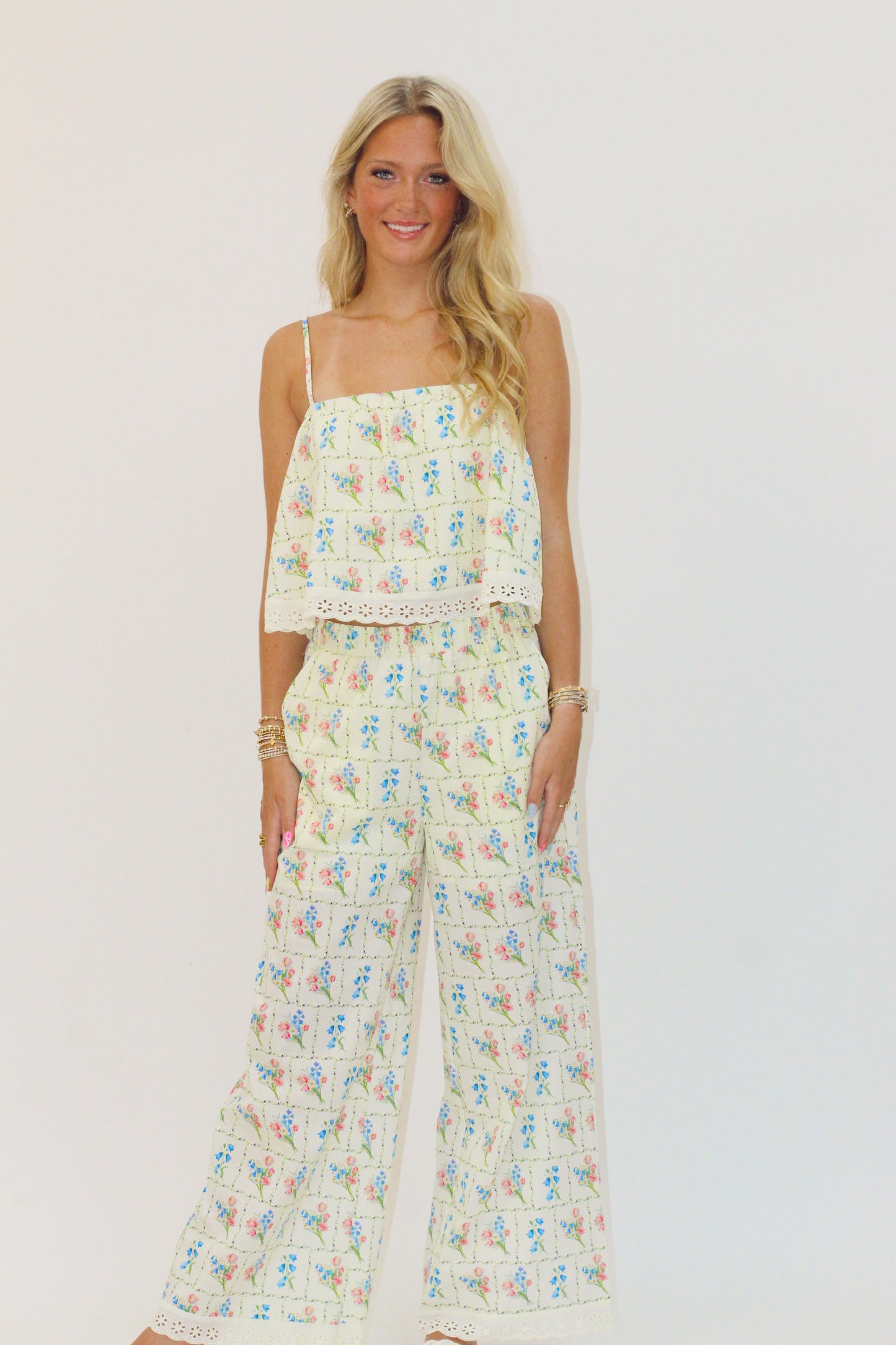Floral Picnic Pant Set