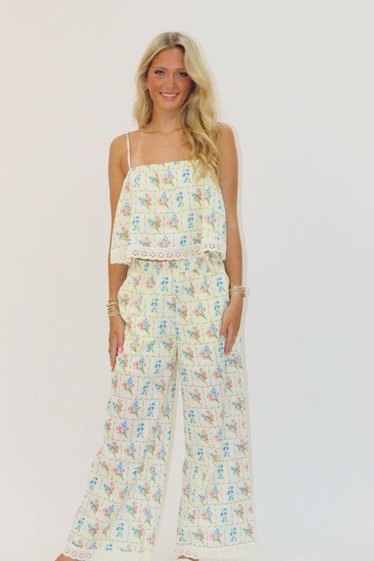Floral Picnic Pant Set