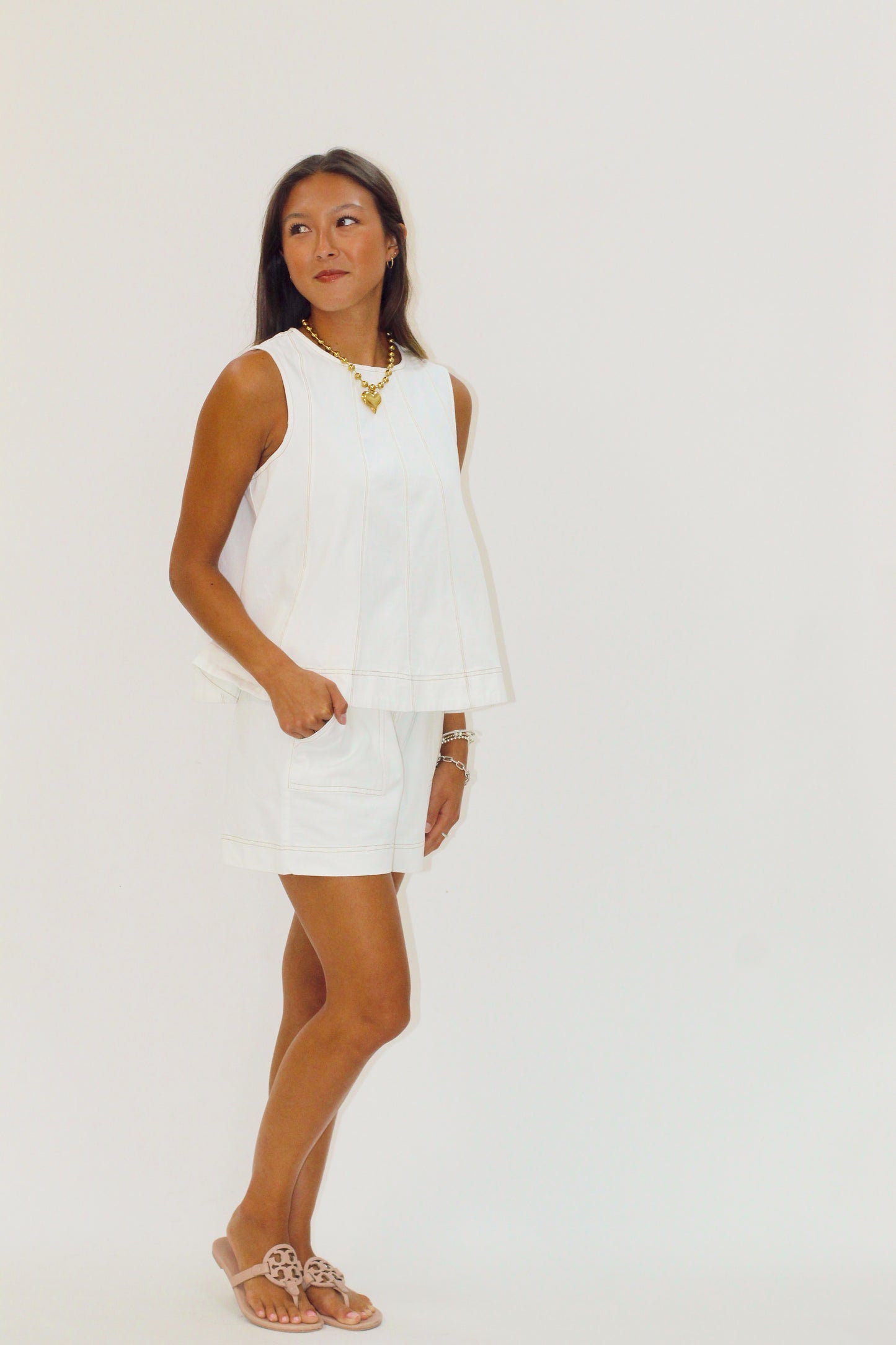 My Type Denim Shorts Set
