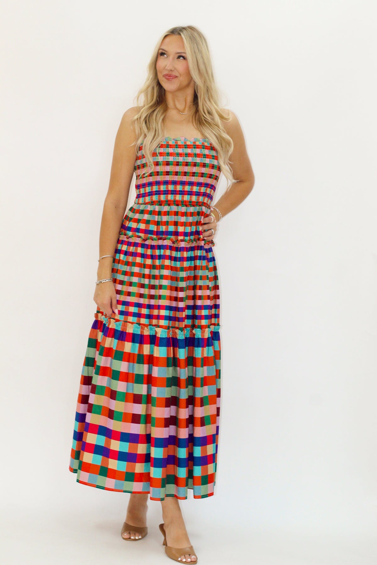 Orange season dress