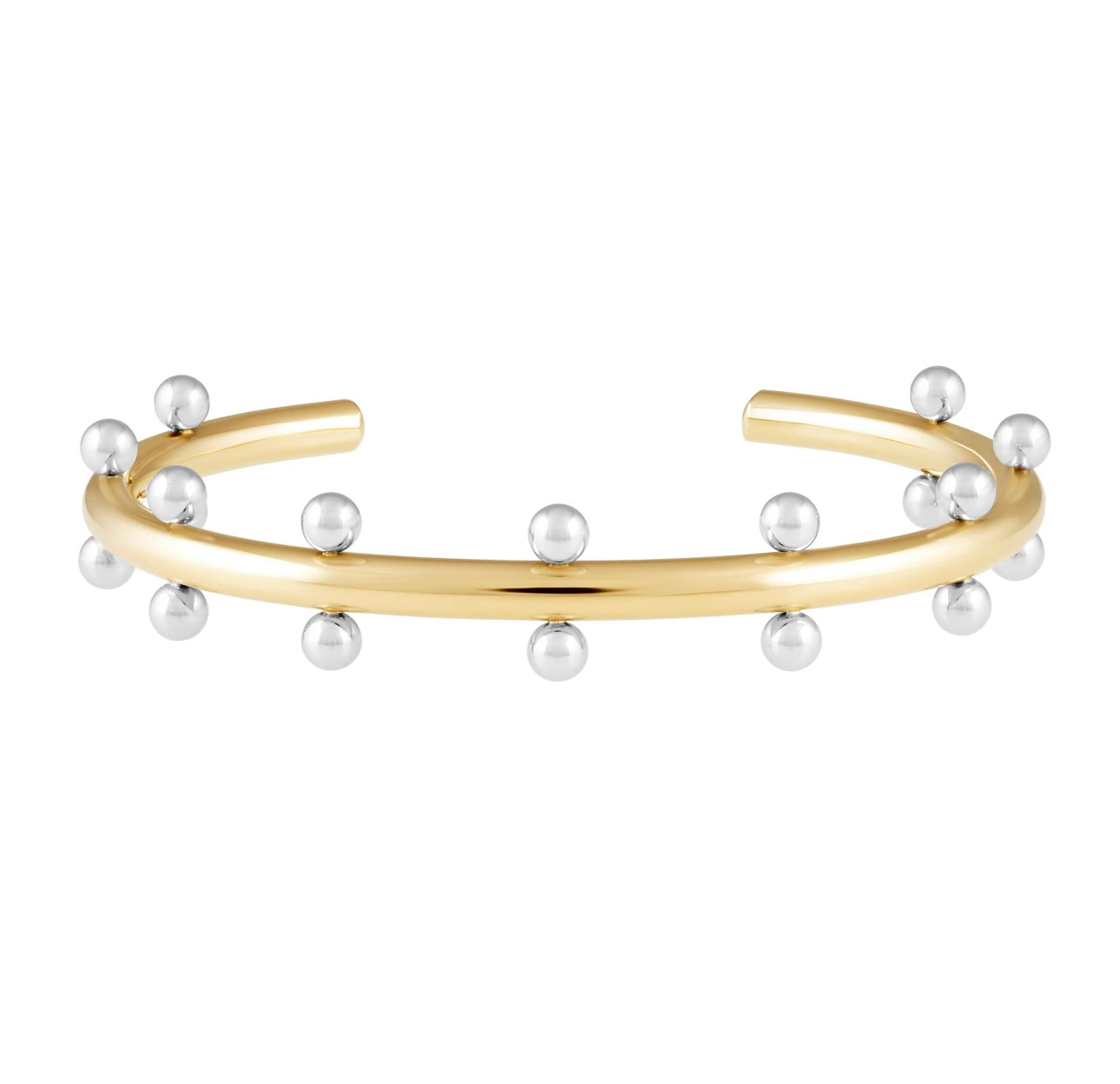 Cindy Studded Cuff - Two Tone