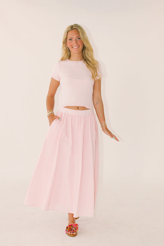 Peonies Skirt Set