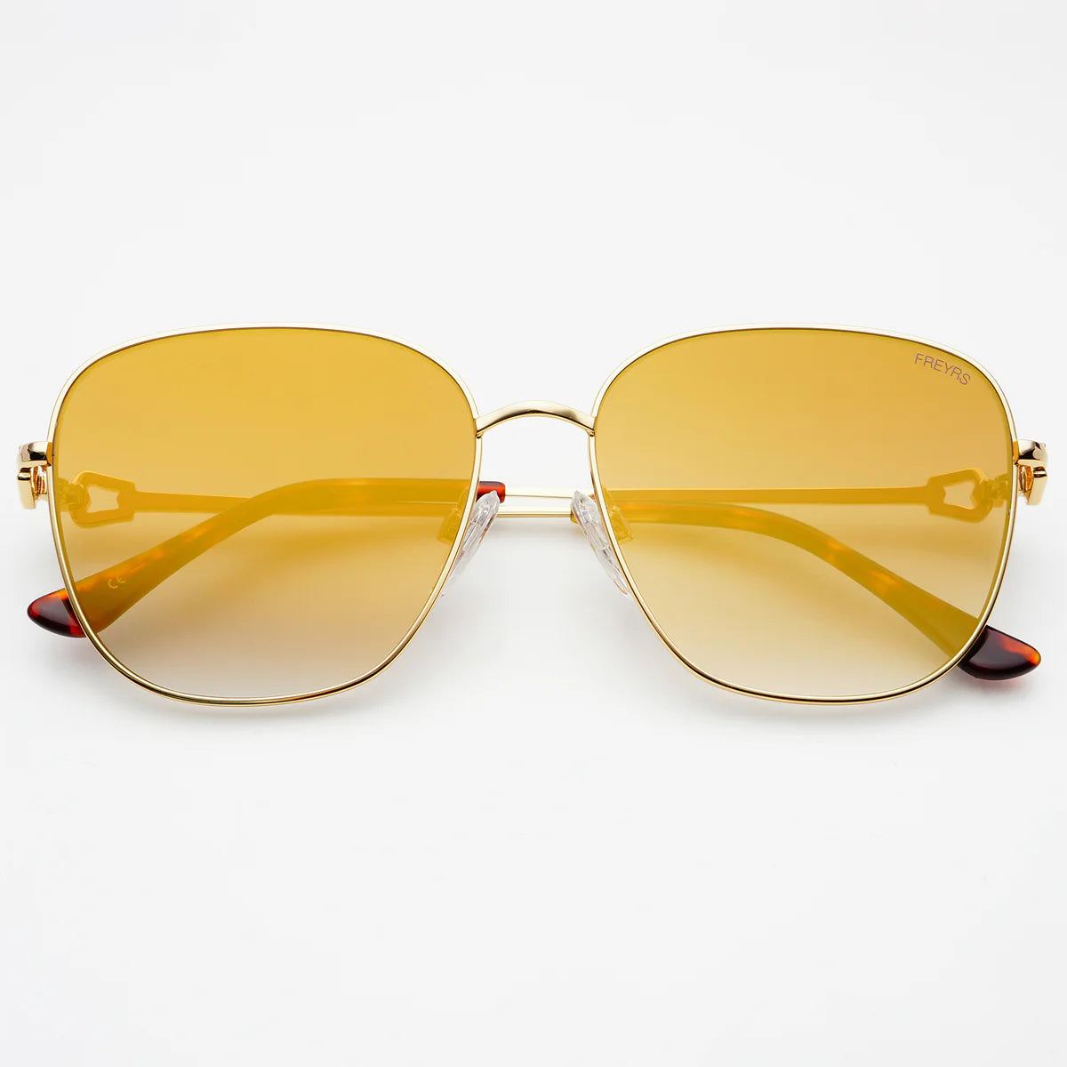 FREYERS Lea Women’s Round Sunnies / Gold Mirror
