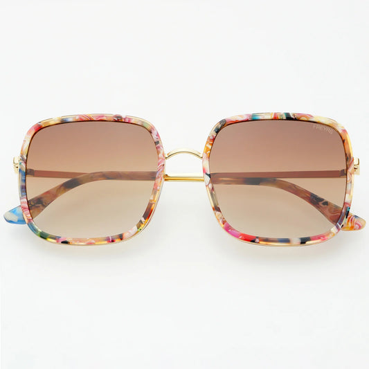 Cosmo Acetate Women’s Square Sunglasses - Rose Tortoise