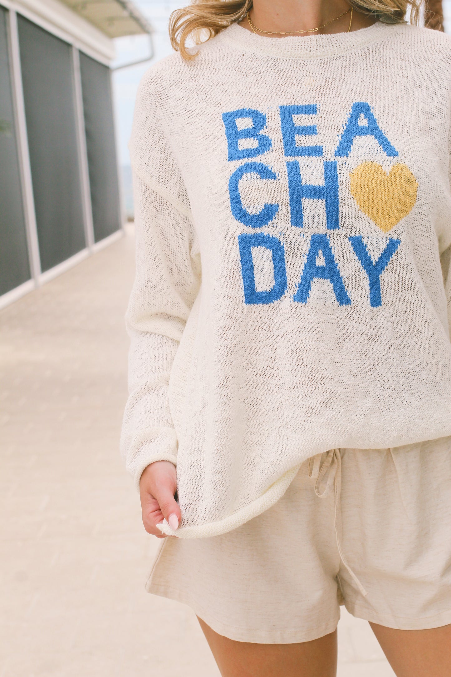 Beach day sweater