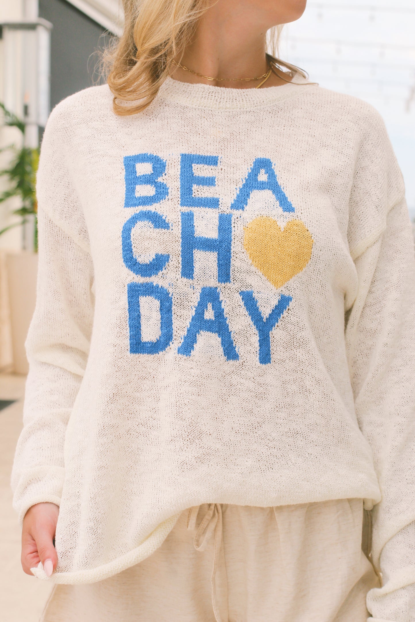 Beach day sweater