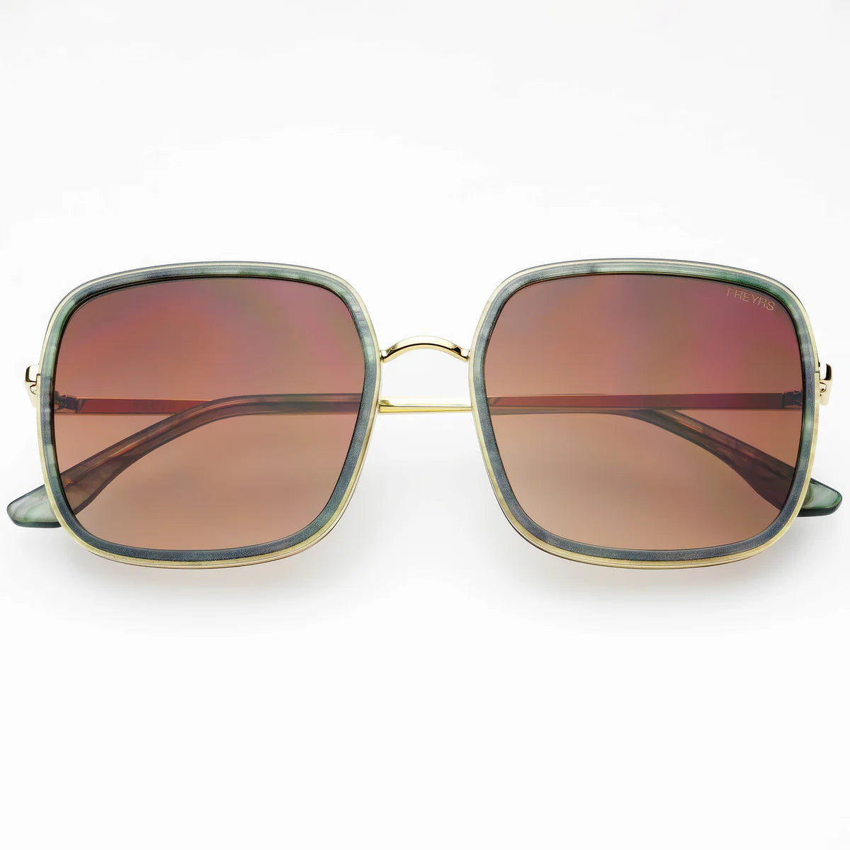 FREYRS Cosmo Acetate Square - Emerald Green