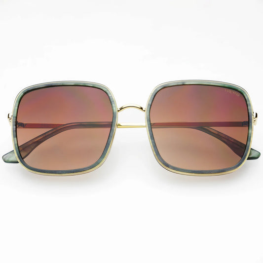 FREYRS Cosmo Acetate Square - Emerald Green