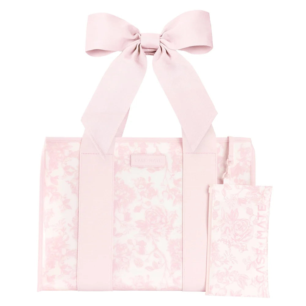 ballet pink afternoon rosé bow tote